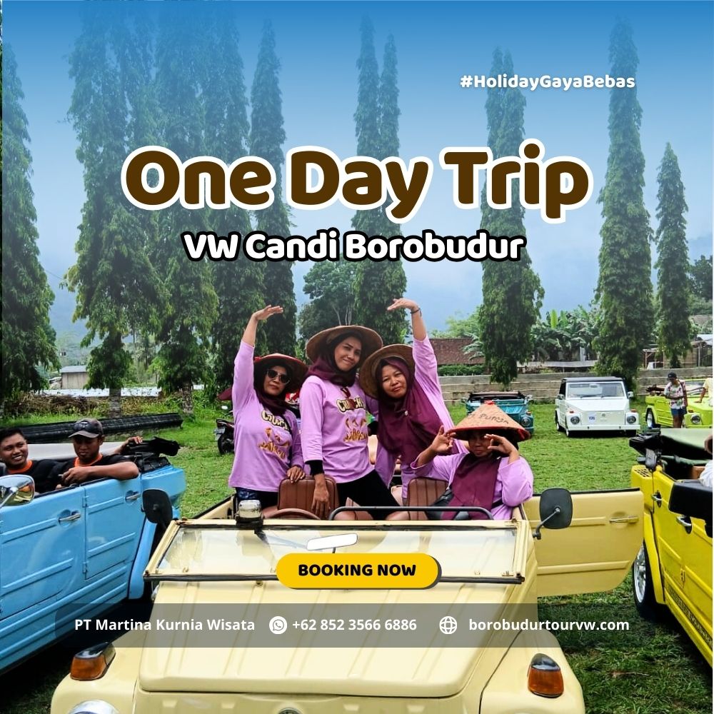 paket one day tour vw borobudur
